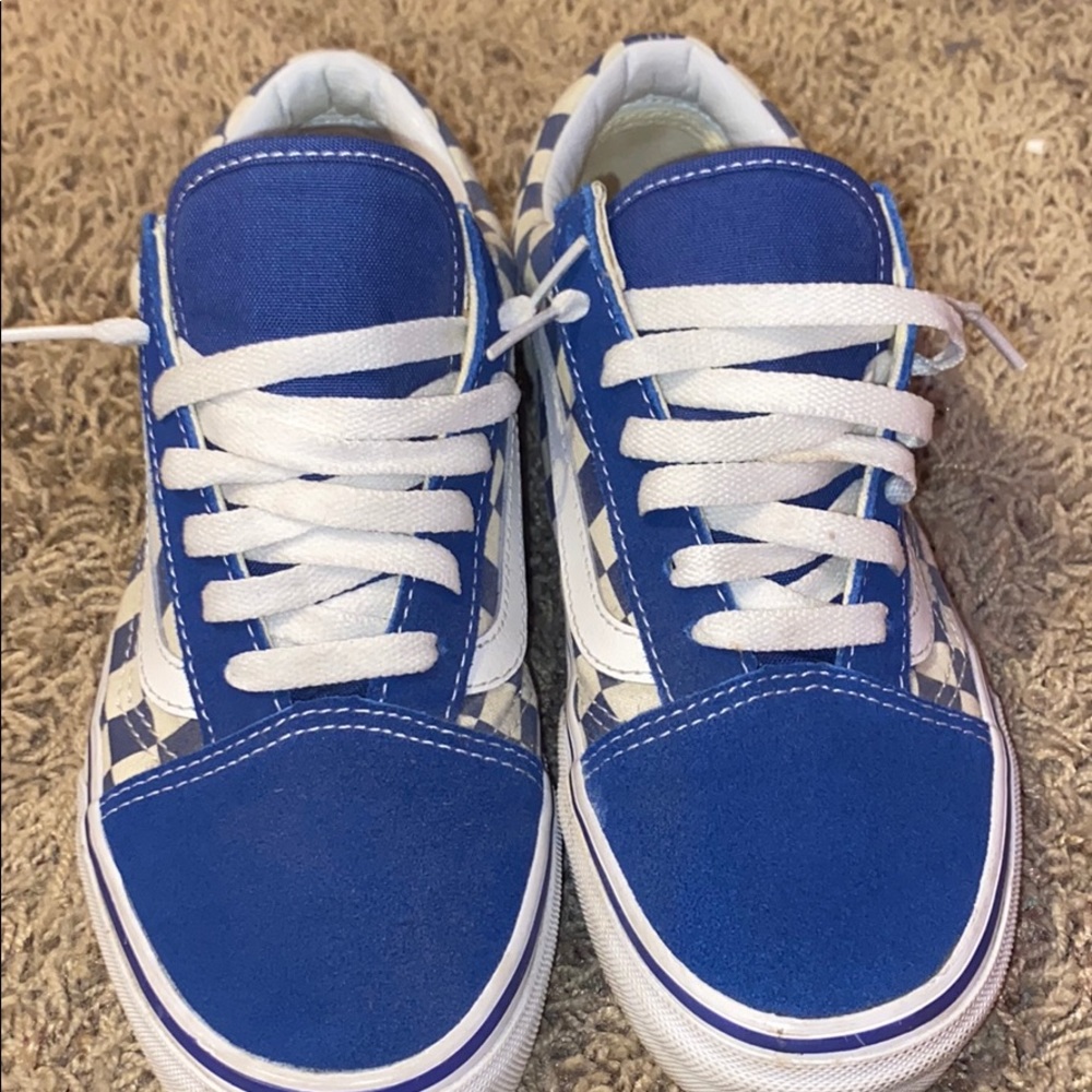 blue checker vans